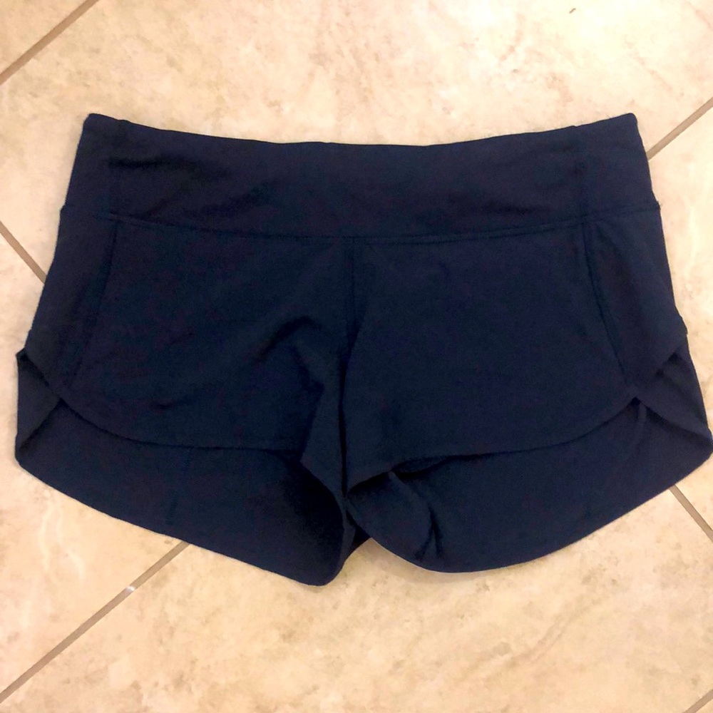 Lululemon Speed Up 2” shorts. Navy size 6